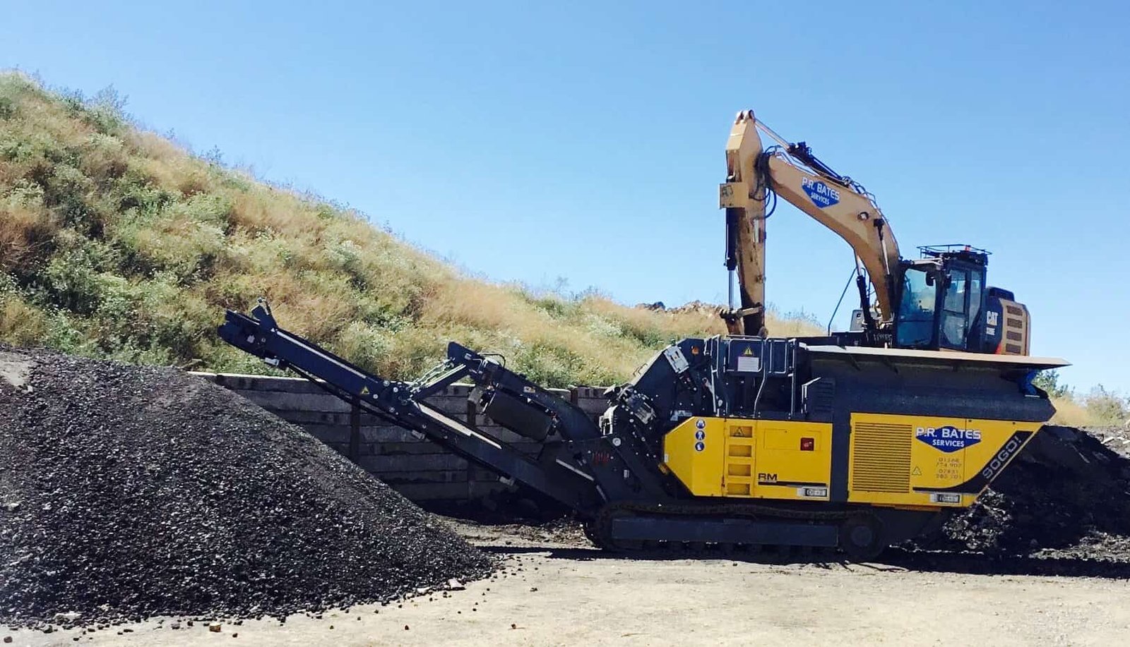 Recycled aggregate processing at PR Bates